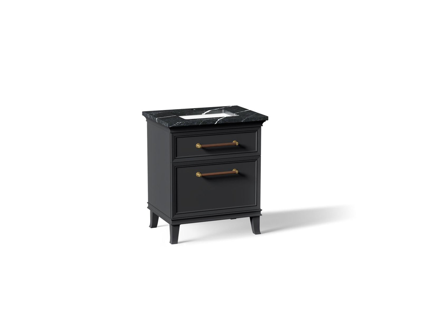 KOHLER K-CM29480-BD2-XEB Artifacts 30" bathroom vanity cabinet with sink and quartz top - Slate Grey