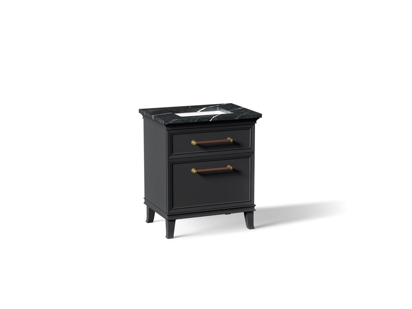 KOHLER K-CM29480-BD2-XEB Artifacts 30" Bathroom Vanity Cabinet With Sink And Quartz Top - Slate Grey
