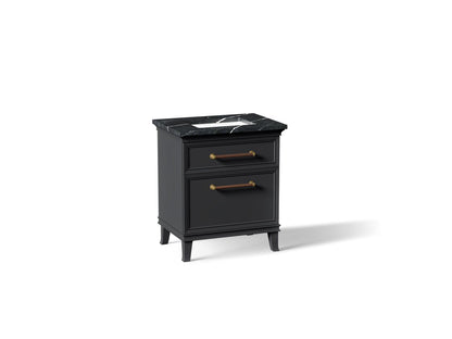 KOHLER K-CM29480-BD2-XEB Artifacts 30" bathroom vanity cabinet with sink and quartz top - Slate Grey