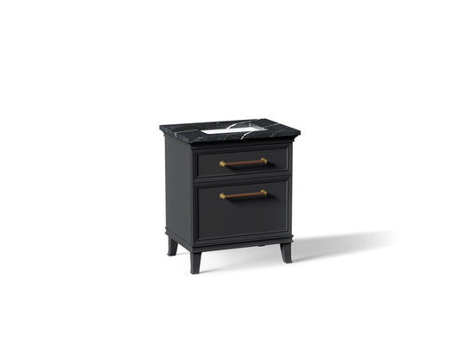 KOHLER K-CM29480-BD2-XEB Artifacts 30" bathroom vanity cabinet with sink and quartz top - Slate Grey