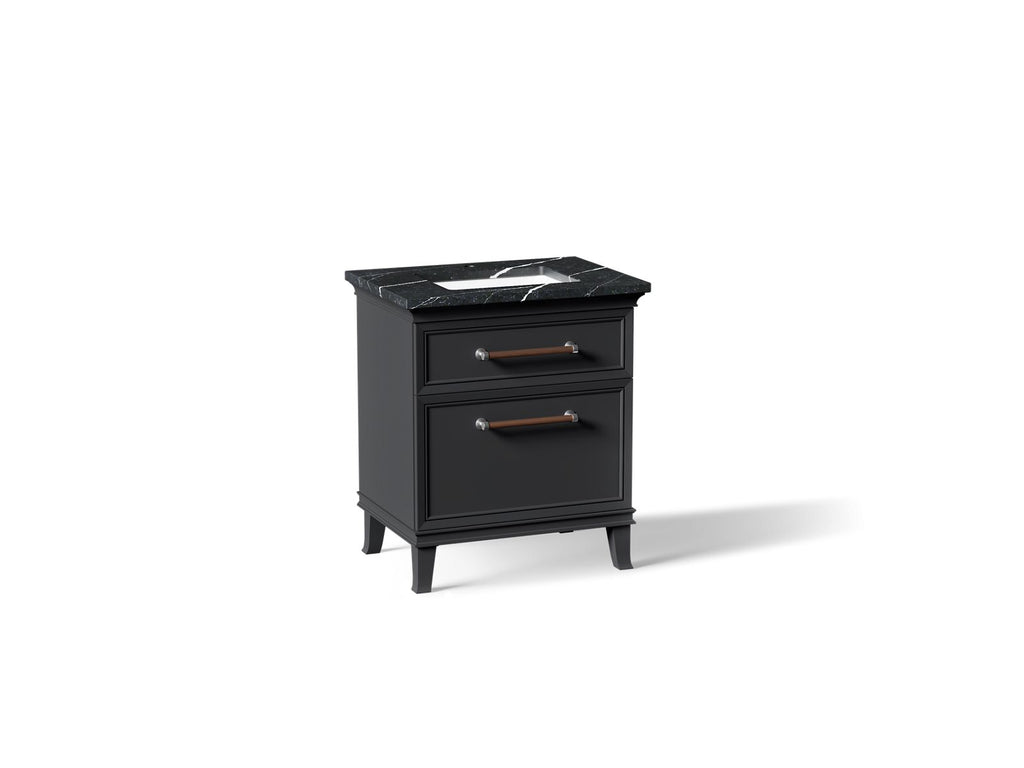 KOHLER K-CM29480-BD2-XEC Artifacts 30" Bathroom Vanity Cabinet With Sink And Quartz Top - Slate Grey
