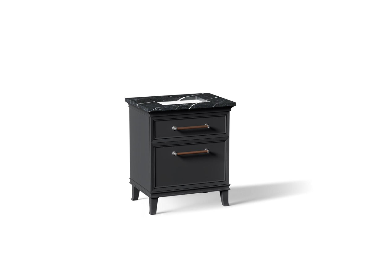 KOHLER K-CM29480-BD2-XEC Artifacts 30" Bathroom Vanity Cabinet With Sink And Quartz Top - Slate Grey