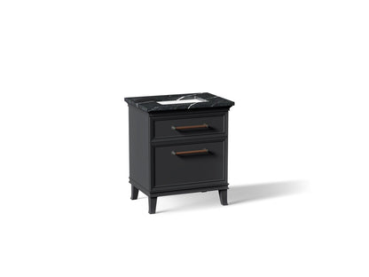 KOHLER K-CM29480-BD2-XEL Artifacts 30" bathroom vanity cabinet with sink and quartz top - Slate Grey