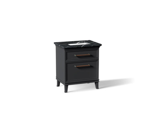 KOHLER K-CM29480-BD2-XEL Artifacts 30" bathroom vanity cabinet with sink and quartz top - Slate Grey