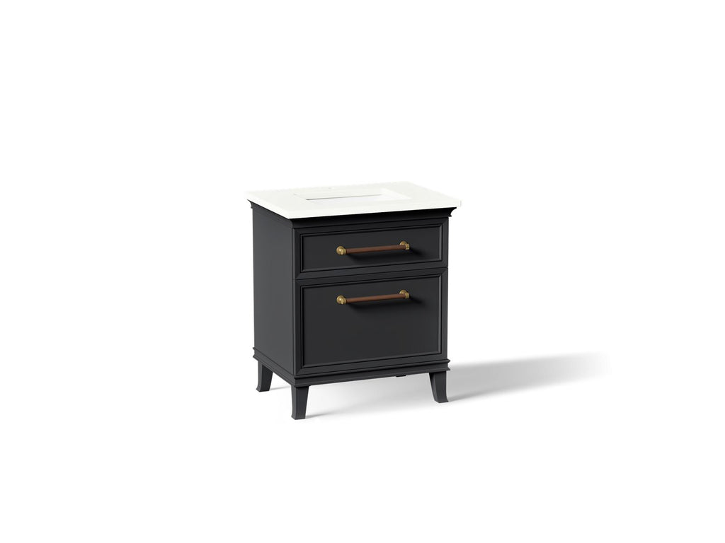 KOHLER K-CM29480-BD2-XWB Artifacts 30" Bathroom Vanity Cabinet With Sink And Quartz Top - Slate Grey