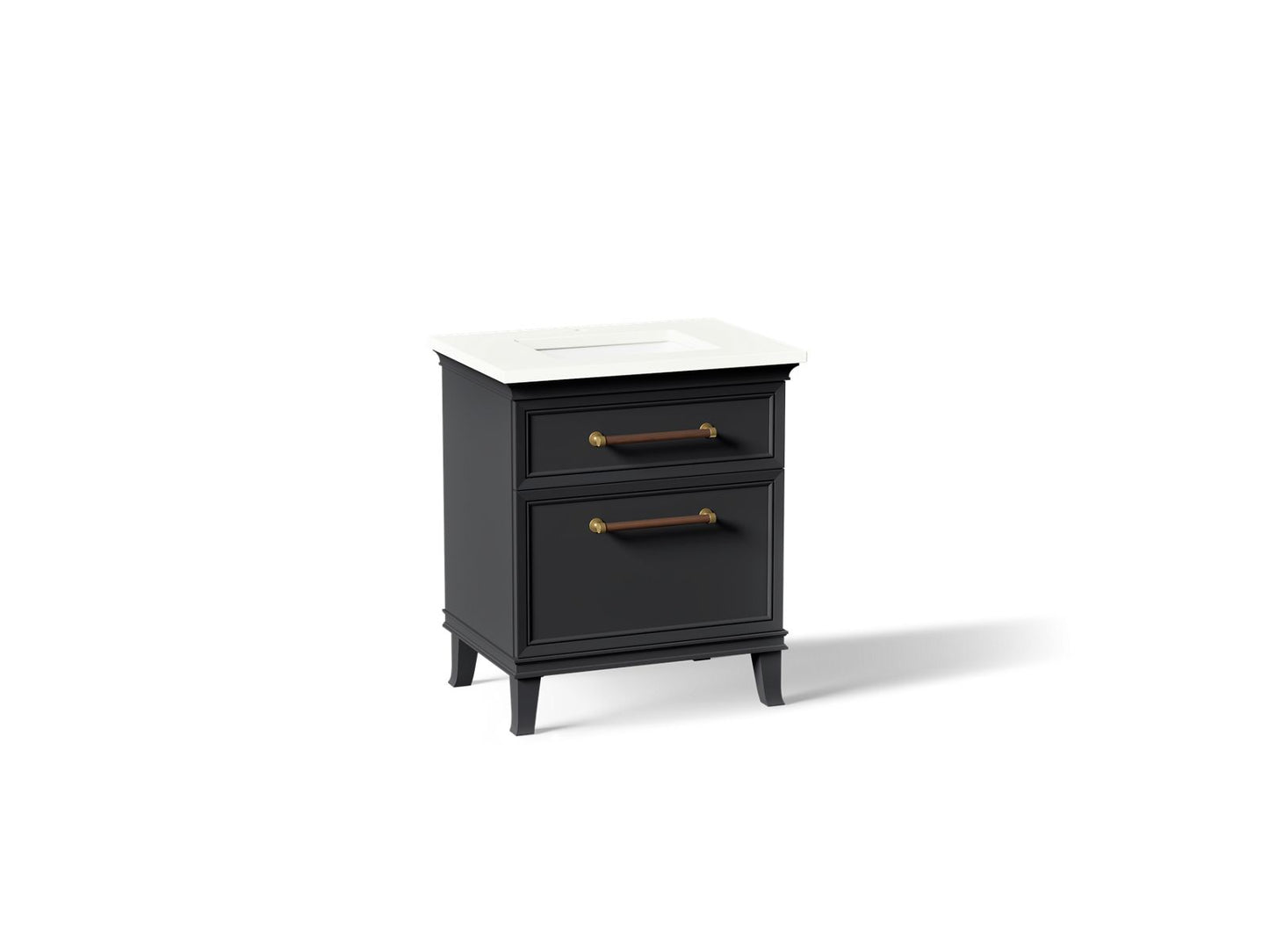 KOHLER K-CM29480-BD2-XWB Artifacts 30" bathroom vanity cabinet with sink and quartz top - Slate Grey