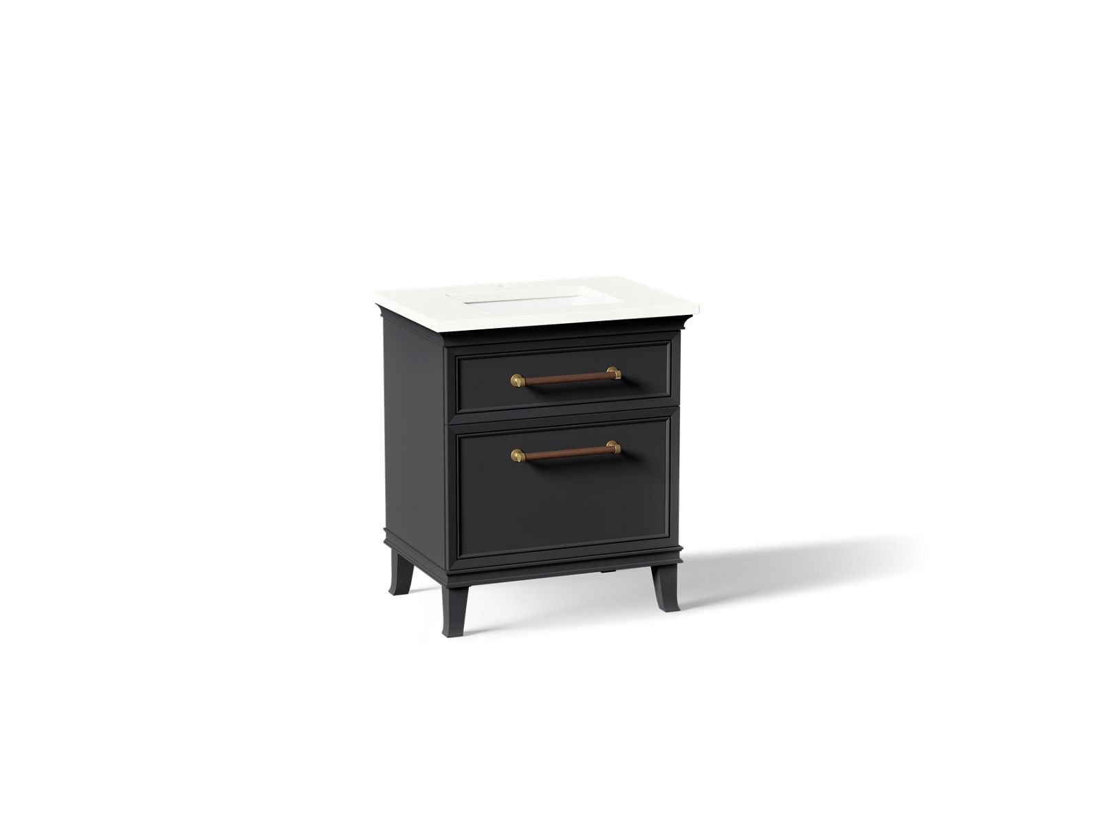 KOHLER K-CM29480-BD2-XWB Artifacts 30" Bathroom Vanity Cabinet With Sink And Quartz Top - Slate Grey