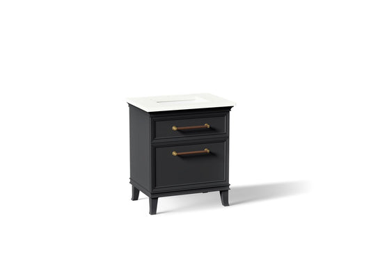 KOHLER K-CM29480-BD2-XWB Artifacts 30" bathroom vanity cabinet with sink and quartz top - Slate Grey