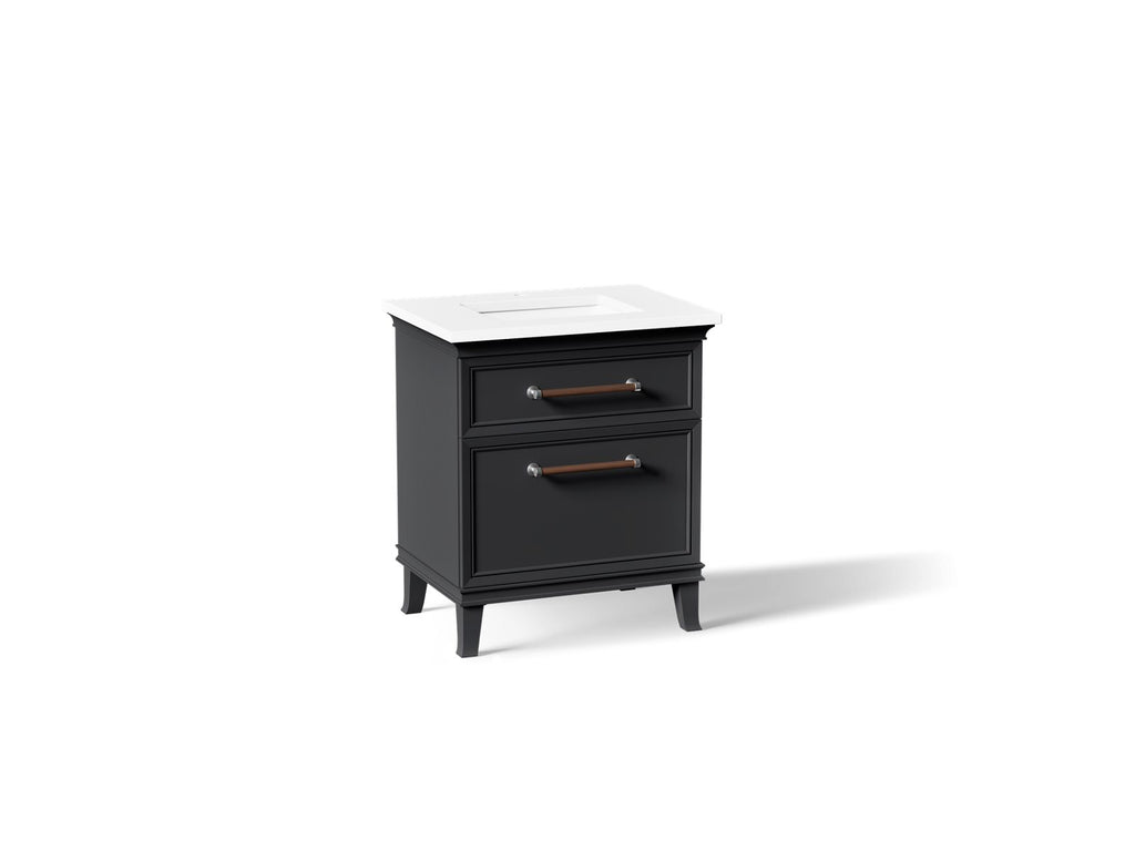 KOHLER K-CM29480-BD2-XWC Artifacts 30" Bathroom Vanity Cabinet With Sink And Quartz Top - Slate Grey