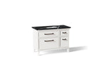 KOHLER K-CM29481-BD4-AEL Artifacts 48" Bathroom Vanity Cabinet With Sink And Quartz Top - Linen White