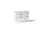 KOHLER K-CM29481-BD4-ATL Artifacts 48" Bathroom Vanity Cabinet With Sink And Quartz Top - Linen White