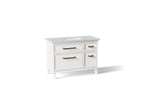 KOHLER K-CM29481-BD4-AWB Artifacts 48" Bathroom Vanity Cabinet With Sink And Quartz Top - Linen White