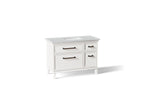 KOHLER K-CM29481-BD4-AWL Artifacts 48" Bathroom Vanity Cabinet With Sink And Quartz Top - Linen White