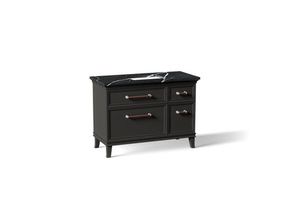 KOHLER K-CM29481-BD4-BEN Artifacts 48" bathroom vanity cabinet with sink and quartz top - Carbon Oak