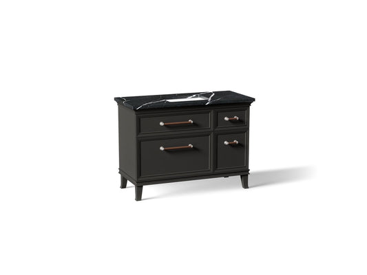 KOHLER K-CM29481-BD4-BEN Artifacts 48" bathroom vanity cabinet with sink and quartz top - Carbon Oak