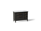KOHLER K-CM29481-BD4-BTB Artifacts 48" Bathroom Vanity Cabinet With Sink And Quartz Top - Carbon Oak