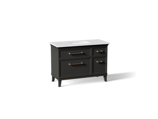 KOHLER K-CM29481-BD4-BTC Artifacts 48" bathroom vanity cabinet with sink and quartz top - Carbon Oak