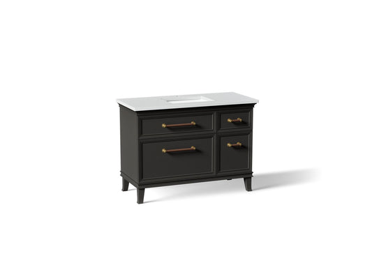 KOHLER K-CM29481-BD4-BWB Artifacts 48" bathroom vanity cabinet with sink and quartz top - Carbon Oak