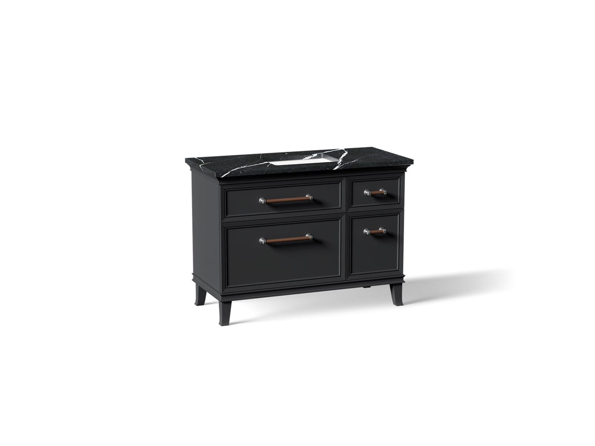 KOHLER K-CM29481-BD4-XEC Artifacts 48" Bathroom Vanity Cabinet With Sink And Quartz Top - Slate Grey