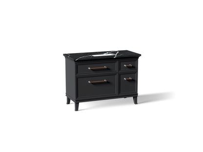 KOHLER K-CM29481-BD4-XEC Artifacts 48" bathroom vanity cabinet with sink and quartz top - Slate Grey