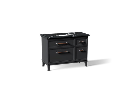 KOHLER K-CM29481-BD4-XEC Artifacts 48" bathroom vanity cabinet with sink and quartz top - Slate Grey