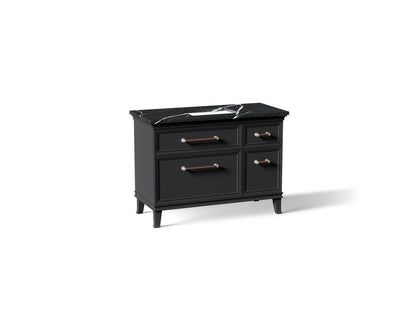 KOHLER K-CM29481-BD4-XEN Artifacts 48" bathroom vanity cabinet with sink and quartz top - Slate Grey