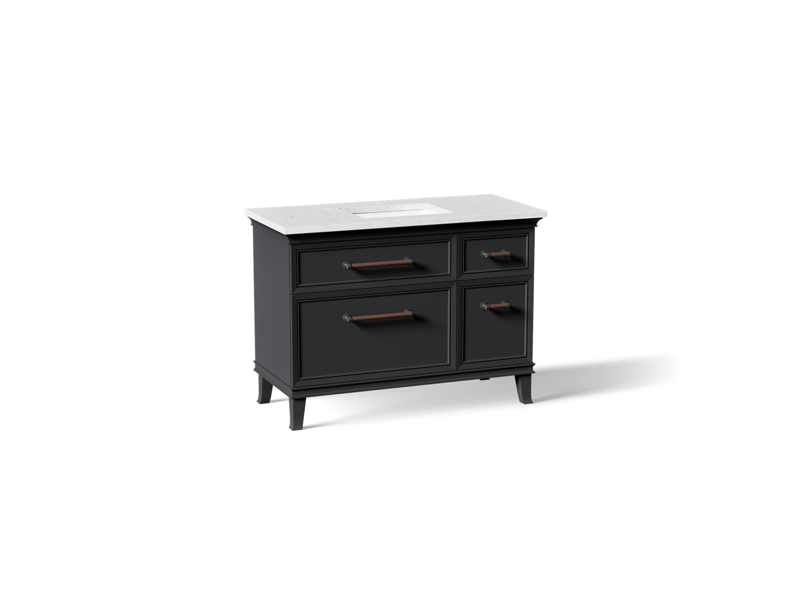 KOHLER K-CM29481-BD4-XTL Artifacts 48" Bathroom Vanity Cabinet With Sink And Quartz Top - Slate Grey