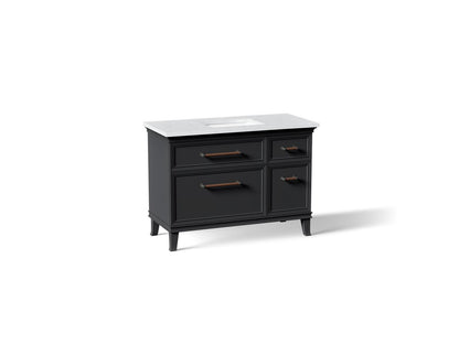 KOHLER K-CM29481-BD4-XTL Artifacts 48" bathroom vanity cabinet with sink and quartz top - Slate Grey