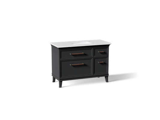KOHLER K-CM29481-BD4-XTL Artifacts 48" bathroom vanity cabinet with sink and quartz top - Slate Grey