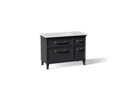 KOHLER K-CM29481-BD4-XWC Artifacts 48" bathroom vanity cabinet with sink and quartz top - Slate Grey