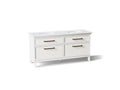 KOHLER K-CM29482-BD6-ATB Artifacts 72" Bathroom Vanity Cabinet With Sinks And Quartz Top - Linen White