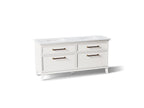 KOHLER K-CM29482-BD6-ATB Artifacts 72" Bathroom Vanity Cabinet With Sinks And Quartz Top - Linen White