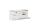 KOHLER K-CM29482-BD6-ATN Artifacts 72" Bathroom Vanity Cabinet With Sinks And Quartz Top - Linen White