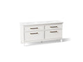KOHLER K-CM29482-BD6-AWB Artifacts 72" Bathroom Vanity Cabinet With Sinks And Quartz Top - Linen White