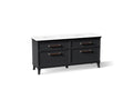 KOHLER K-CM29482-BD6-XWC Artifacts 72" Bathroom Vanity Cabinet With Sinks And Quartz Top - Slate Grey