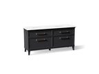KOHLER K-CM29482-BD6-XWC Artifacts 72" Bathroom Vanity Cabinet With Sinks And Quartz Top - Slate Grey