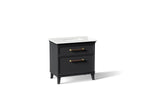 KOHLER K-CM33559-BD1-1WX Artifacts 36" Bathroom Vanity Cabinet With Sink And Quartz Top - Slate Grey