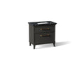 KOHLER K-CM33559-BD3-BEB Artifacts 36" Bathroom Vanity Cabinet With Sink And Quartz Top - Carbon Oak