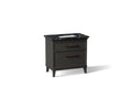 KOHLER K-CM33559-BD3-BEL Artifacts 36" Bathroom Vanity Cabinet With Sink And Quartz Top - Carbon Oak