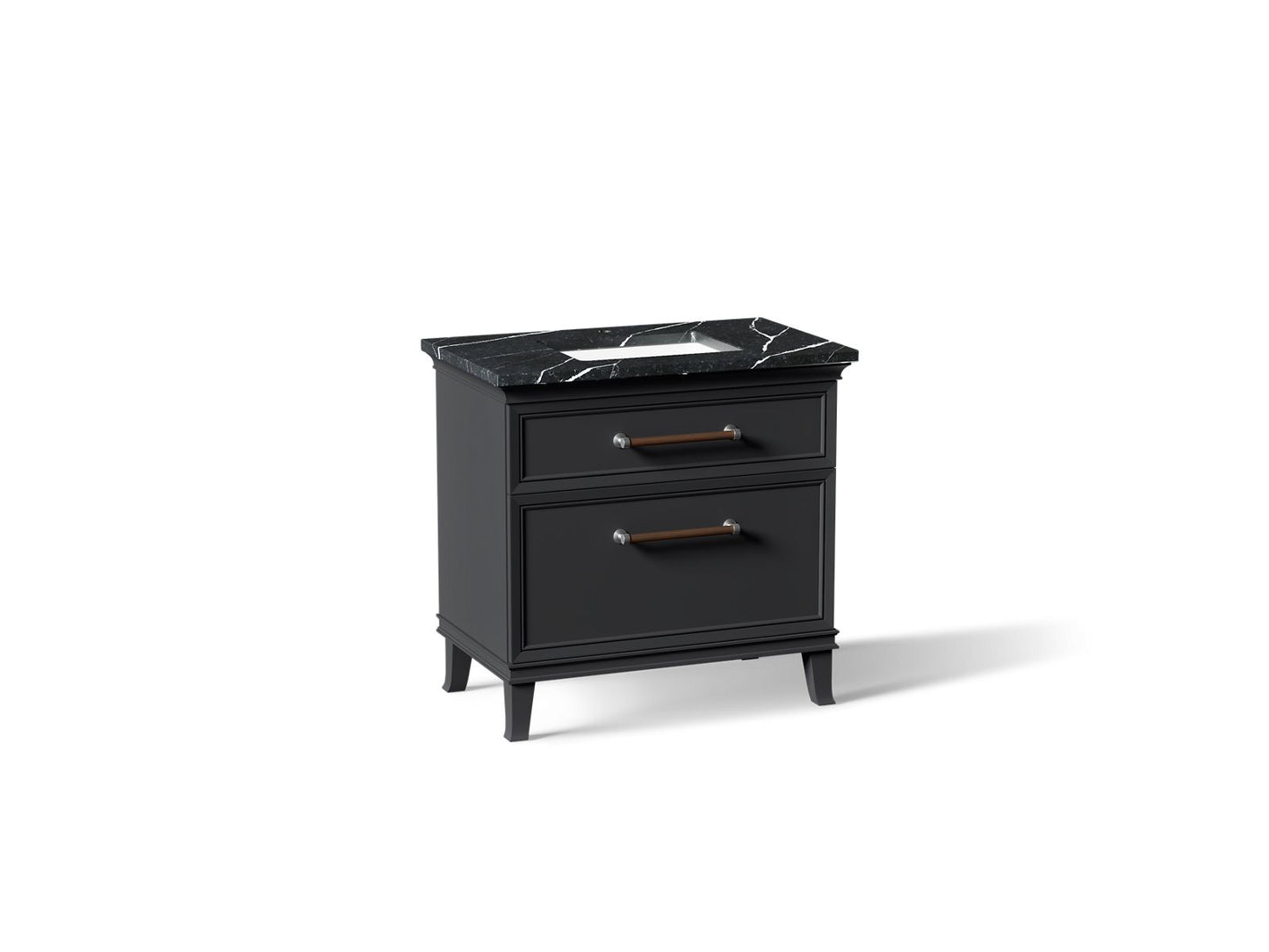 KOHLER K-CM33559-BD3-XEC Artifacts 36" bathroom vanity cabinet with sink and quartz top - Slate Grey