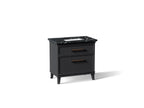 KOHLER K-CM33559-BD3-XEL Artifacts 36" Bathroom Vanity Cabinet With Sink And Quartz Top - Slate Grey