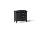 KOHLER K-CM33559-BD3-XEN Artifacts 36" Bathroom Vanity Cabinet With Sink And Quartz Top - Slate Grey