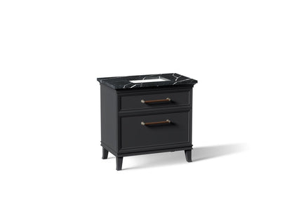 KOHLER K-CM33559-BD3-XEN Artifacts 36" bathroom vanity cabinet with sink and quartz top - Slate Grey