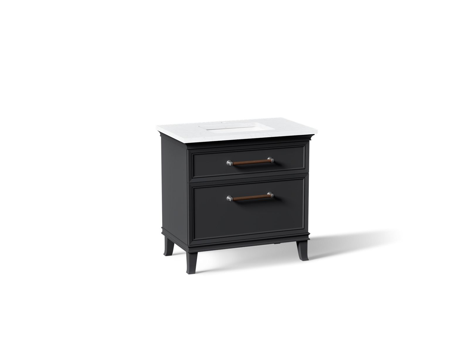 KOHLER K-CM33559-BD3-XTC Artifacts 36" Bathroom Vanity Cabinet With Sink And Quartz Top - Slate Grey