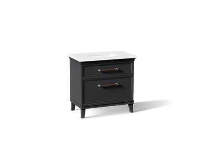 KOHLER K-CM33559-BD3-XTC Artifacts 36" bathroom vanity cabinet with sink and quartz top - Slate Grey