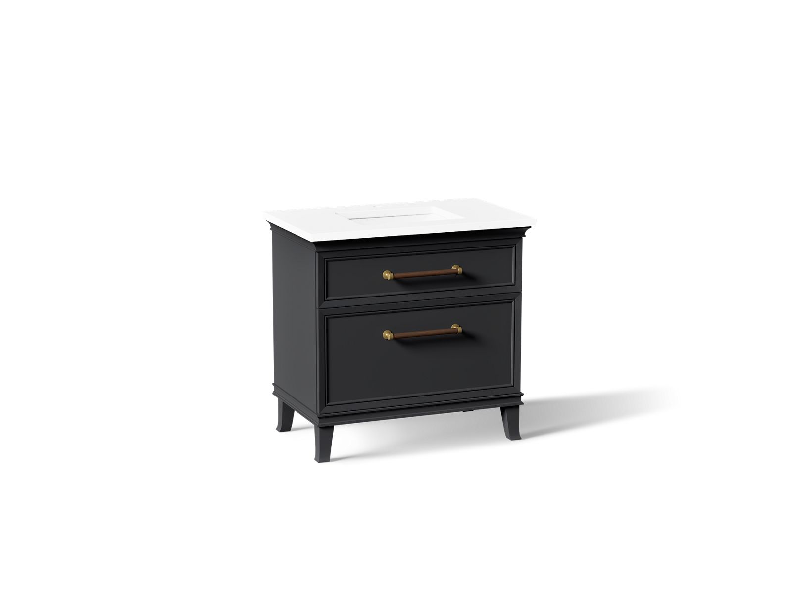 KOHLER K-CM33559-BD3-XWB Artifacts 36" Bathroom Vanity Cabinet With Sink And Quartz Top - Slate Grey