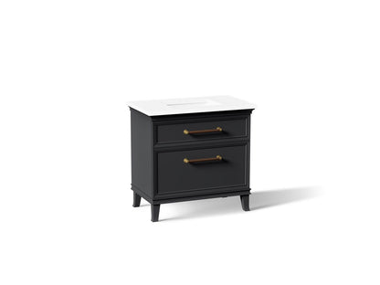 KOHLER K-CM33559-BD3-XWB Artifacts 36" bathroom vanity cabinet with sink and quartz top - Slate Grey