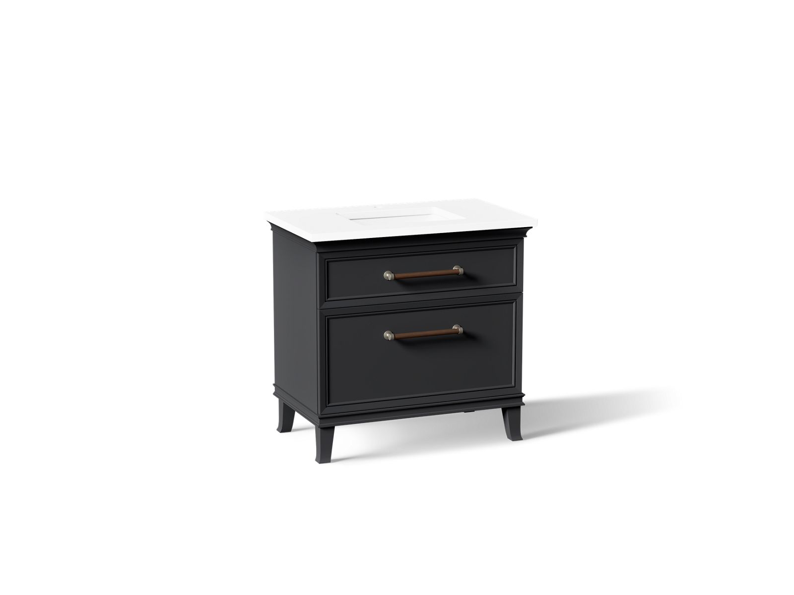 KOHLER K-CM33559-BD3-XWN Artifacts 36" Bathroom Vanity Cabinet With Sink And Quartz Top - Slate Grey