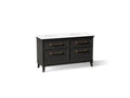 KOHLER K-CM33560-BD5-BWB Artifacts 60" Bathroom Vanity Cabinet With Sinks And Quartz Top - Carbon Oak