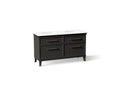 KOHLER K-CM33560-BD5-BWL Artifacts 60" Bathroom Vanity Cabinet With Sinks And Quartz Top - Carbon Oak